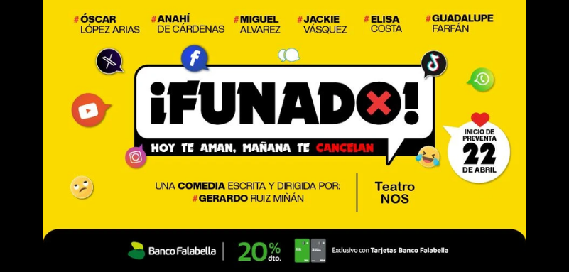 Escena de ¡FUNADO! – Comedia Teatral